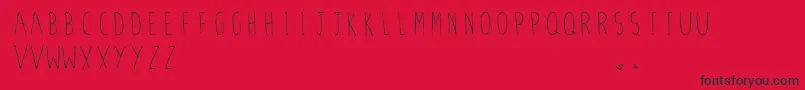 fuente StilettoSkinny.Vfb – Fuentes Negras Sobre Fondo Rojo