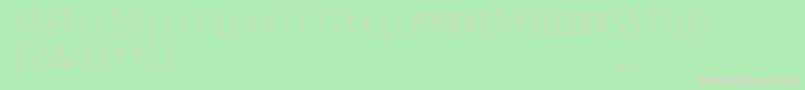 StilettoSkinny.Vfb Font – Pink Fonts on Green Background