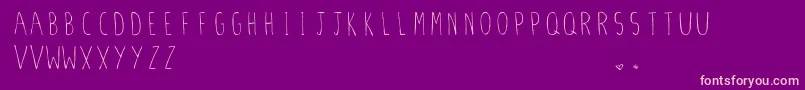 StilettoSkinny.Vfb Font – Pink Fonts on Purple Background