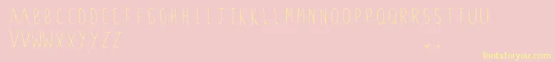 Шрифт StilettoSkinny.Vfb – жёлтые шрифты на розовом фоне