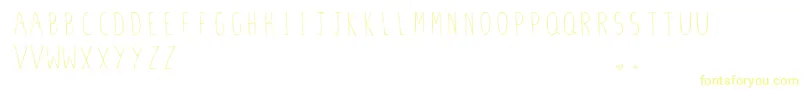 Шрифт StilettoSkinny.Vfb – жёлтые шрифты