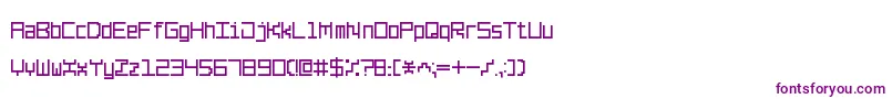 Шрифт LinePixel7 – фиолетовые шрифты на белом фоне