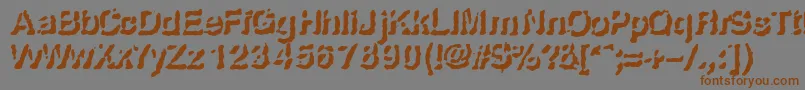 Risefro Font – Brown Fonts on Gray Background