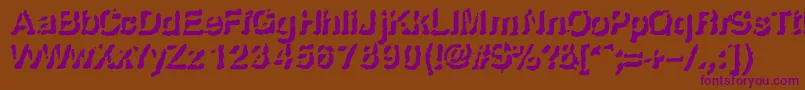 Risefro Font – Purple Fonts on Brown Background