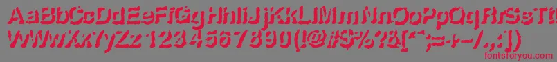 Risefro Font – Red Fonts on Gray Background