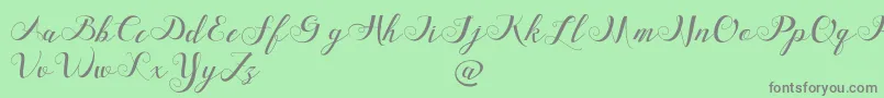 FriendsdavinciDemo Font – Gray Fonts on Green Background