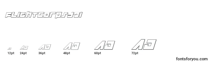 Flightcorps3Di Font Sizes
