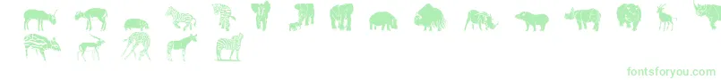 Weitere Informationen zur Wwsafari-Schriftart Wwsafari-Schriftart – Grüne Schriften