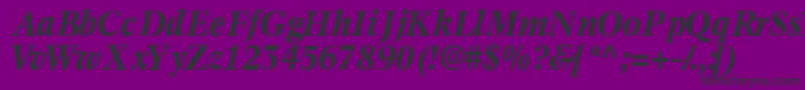 Informaticsssk ffy Font – Black Fonts on Purple Background