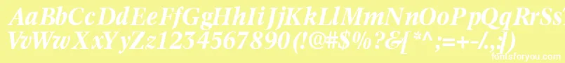 Informaticsssk ffy Font – White Fonts on Yellow Background