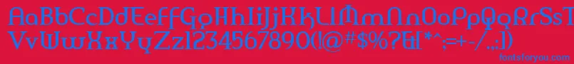Więcej informacji o czcionce Amerika ffy Czcionka Amerika ffy – niebieskie czcionki na czerwonym tle