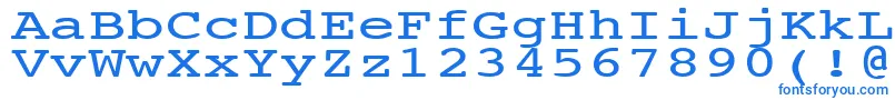 Шрифт NtcouriervkNormal140n – синие шрифты