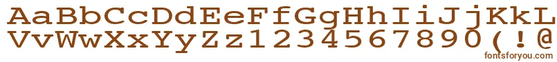 Шрифт NtcouriervkNormal140n – коричневые шрифты