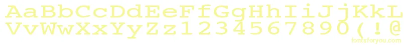 Шрифт NtcouriervkNormal140n – жёлтые шрифты