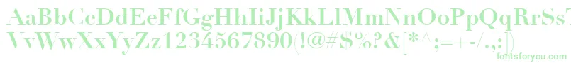フォントLinotypeDidotLtBold – 緑のフォント