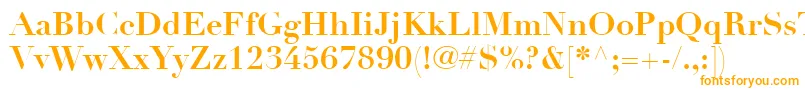 Шрифт LinotypeDidotLtBold – оранжевые шрифты