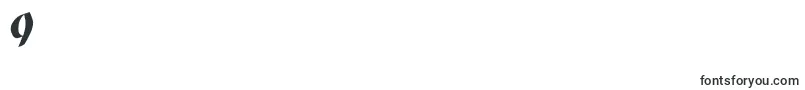 フォントFatgrafcalliklein – フォント数字9