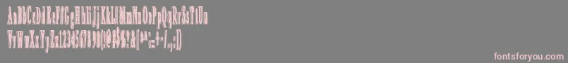 AnIrritatingSpeck Font – Pink Fonts on Gray Background