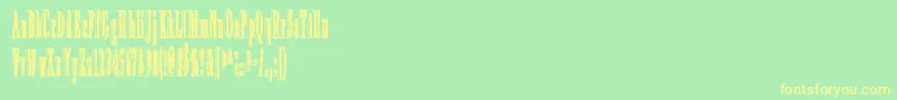 AnIrritatingSpeck Font – Yellow Fonts on Green Background