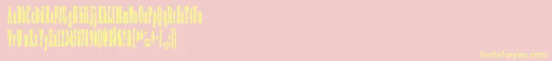AnIrritatingSpeck Font – Yellow Fonts on Pink Background