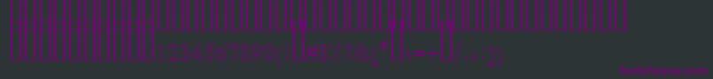 FarsiSimpleOutline Font – Purple Fonts on Black Background