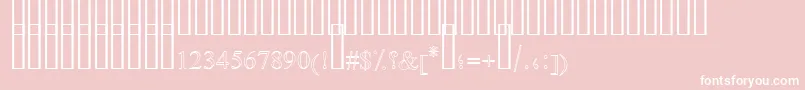 FarsiSimpleOutline Font – White Fonts on Pink Background