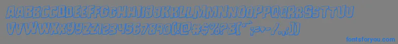 Monsterhunter3Drotal Font – Blue Fonts on Gray Background