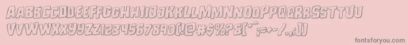 Monsterhunter3Drotal Font – Gray Fonts on Pink Background