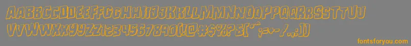 Monsterhunter3Drotal Font – Orange Fonts on Gray Background