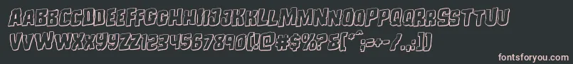 Monsterhunter3Drotal Font – Pink Fonts on Black Background