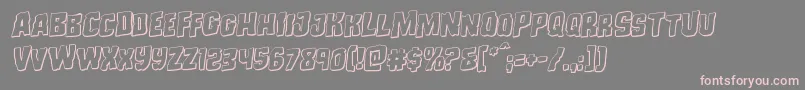 Monsterhunter3Drotal Font – Pink Fonts on Gray Background