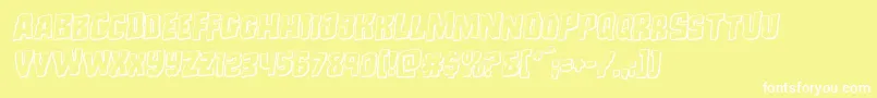 Monsterhunter3Drotal Font – White Fonts on Yellow Background