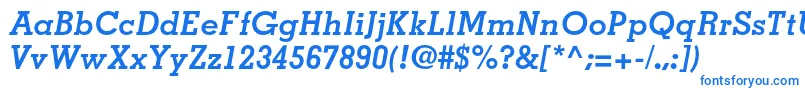 MemphisltstdBolditalic Font – Blue Fonts