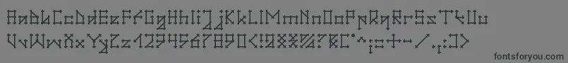 フォントGotika – 黒い文字の灰色の背景