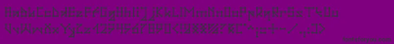 Gotika Font – Black Fonts on Purple Background