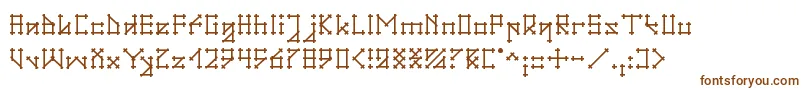 Шрифт Gotika – коричневые шрифты на белом фоне