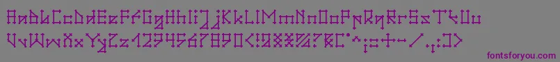 Gotika Font – Purple Fonts on Gray Background