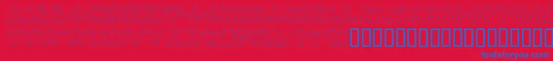 Webpress Font – Blue Fonts on Red Background