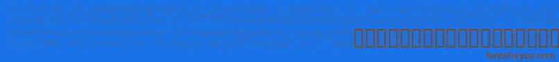 Webpress Font – Brown Fonts on Blue Background