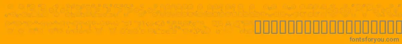 Webpress Font – Gray Fonts on Orange Background