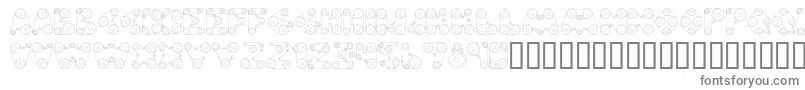 Webpress Font – Gray Fonts on White Background