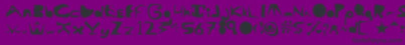 AlaCarte Font – Black Fonts on Purple Background