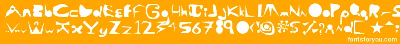 AlaCarte Font – White Fonts on Orange Background