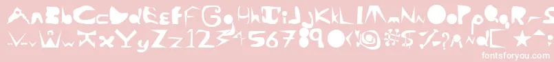 AlaCarte Font – White Fonts on Pink Background