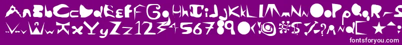 AlaCarte Font – White Fonts on Purple Background