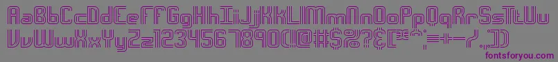 Interso Font – Purple Fonts on Gray Background