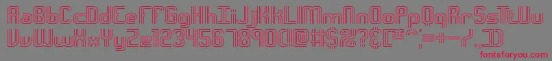 Шрифт Interso – красные шрифты на сером фоне