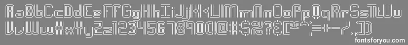 Interso Font – White Fonts on Gray Background