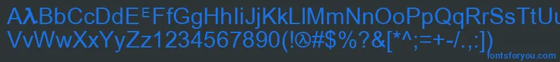 Halflife Font – Blue Fonts on Black Background