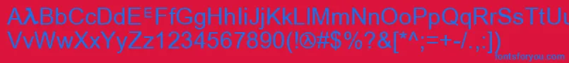 Halflife Font – Blue Fonts on Red Background